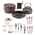 thumbnail image 1 of Utensilios de cocina portátiles para exteriores, sartenes para , juego de , herramienta de cocina, vajilla antiadherente, tazón, taza para - Naranja Sunnimix utensilios de cocina al aire libre, 1 of 8
