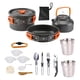 thumbnail image 1 of Utensilios de cocina portátiles para exteriores, sartenes para , juego de , herramienta de cocina, vajilla antiadherente, tazón, taza para - Naranja Sunnimix utensilios de cocina al aire libre, 1 of 8
