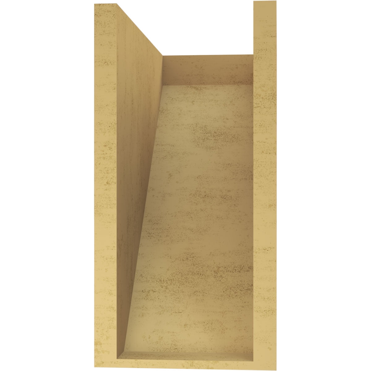 8"W x 16"D x 16"H Classic Concord Rough Cedar Woodgrain TimberThane Corbel, Primed Tan