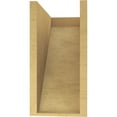 thumbnail image 4 of 8"W x 16"D x 16"H Classic Concord Rough Cedar Woodgrain TimberThane Corbel, Primed Tan, 4 of 6