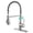 Brushed Nickel, variant on Sunrinx Pull Down Kitchen Faucet, Stainless Steel Sink Faucet with 3 Spray Modes & 360° Swivel Spout, Brushed Nickel