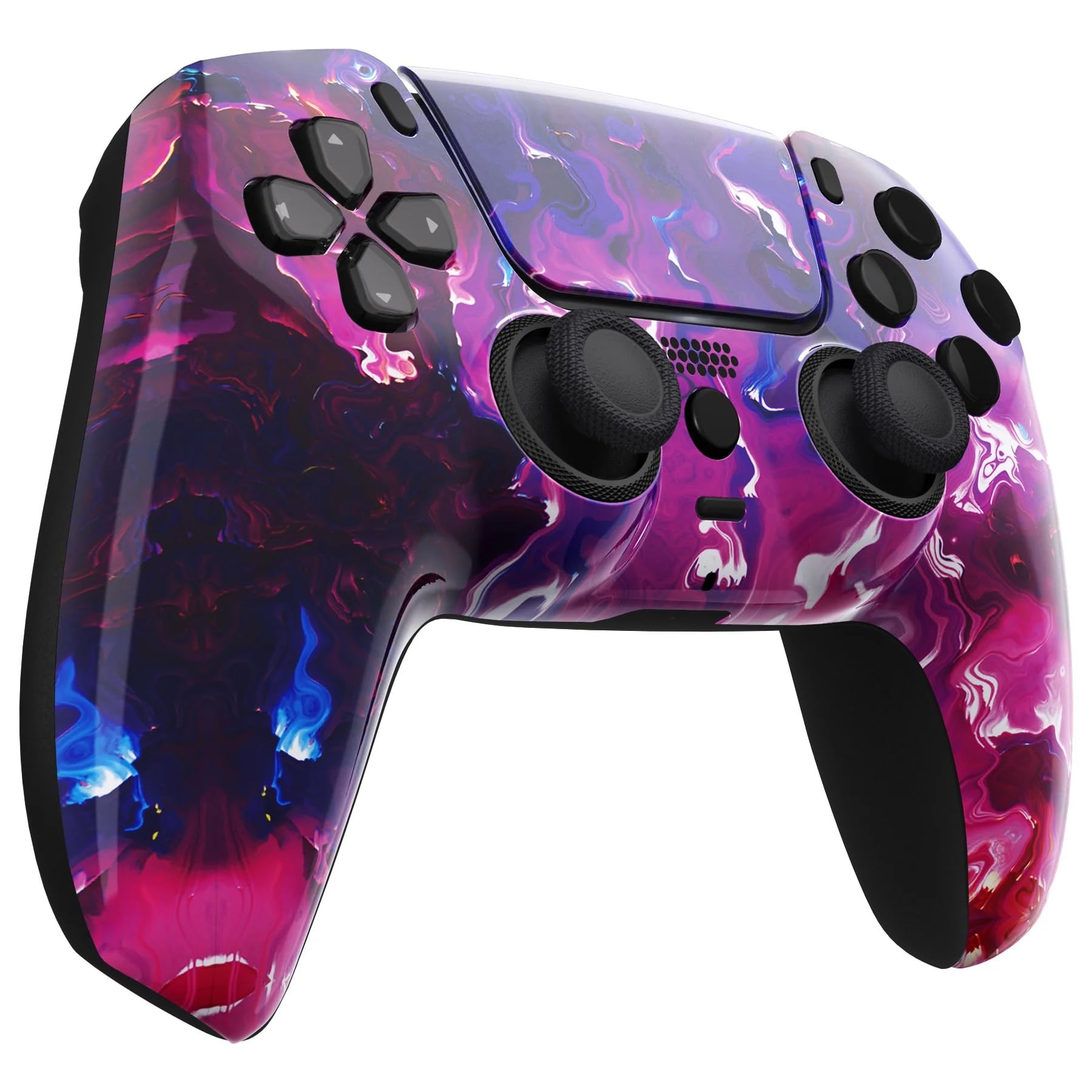 Custom Controllerzz Wireless Controller Compatible with PS5 - Multiple Designs Available (Purple Magma)