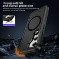 thumbnail image 6 of Allytechgroup Rugged Case for Samsung Galaxy S24 Plus, Compatible with Magsafe Wireless Charging Support Anti-Scratch Drop Protection Bumper Anti-Fingerprint Back Cover Case, Black, 6 of 7