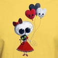 thumbnail image 3 of CafePress - Cute Skeleton Girl With Spooky Balloons T Shirt - Men's Classic Graphic T-Shirt, 3 of 4