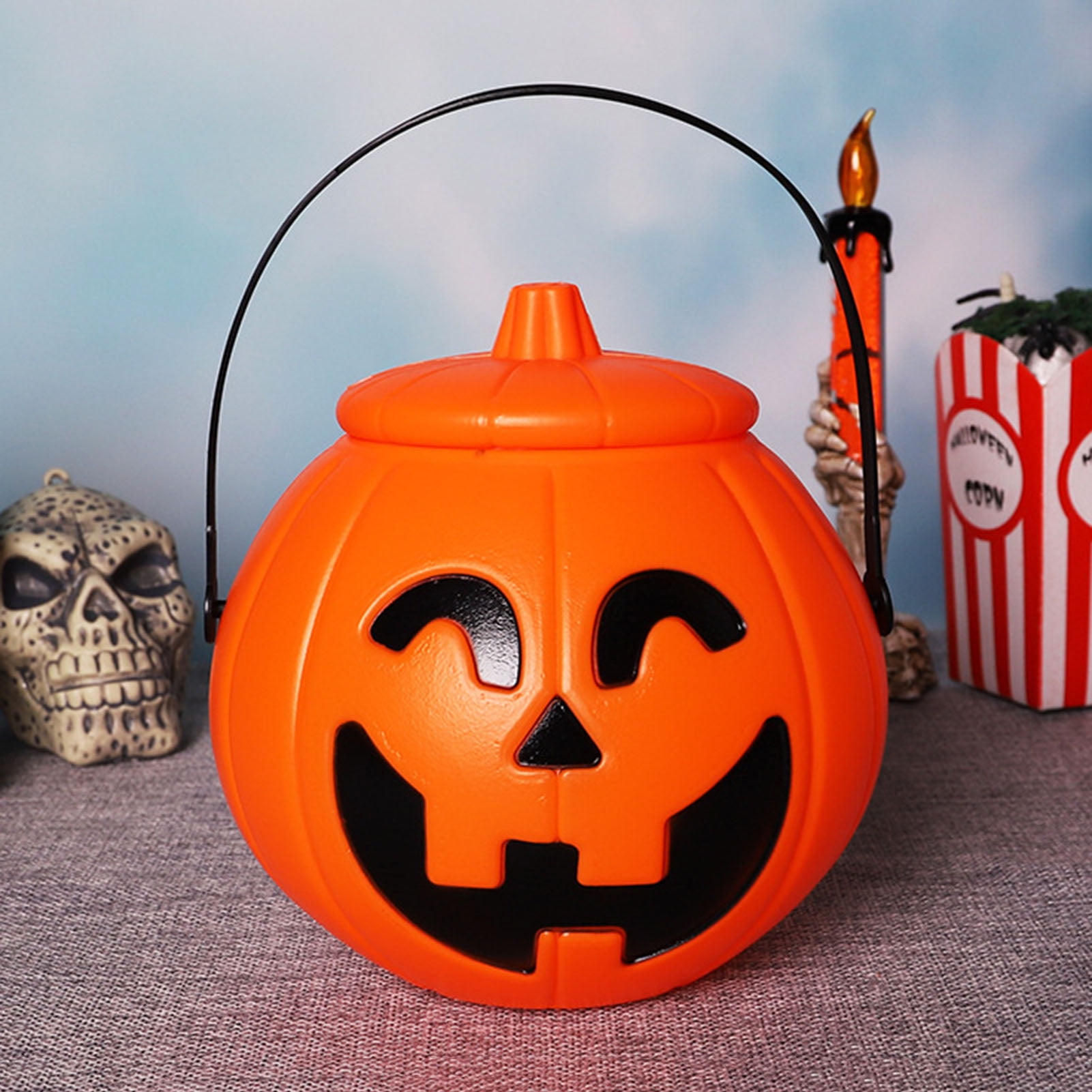 Seau à Bonbons En Plastique Pour Halloween Grand Seau à