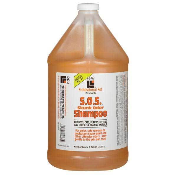SOS Skunk Odor Remover Dog Shampoo Gallon Concentrate Pet Grooming