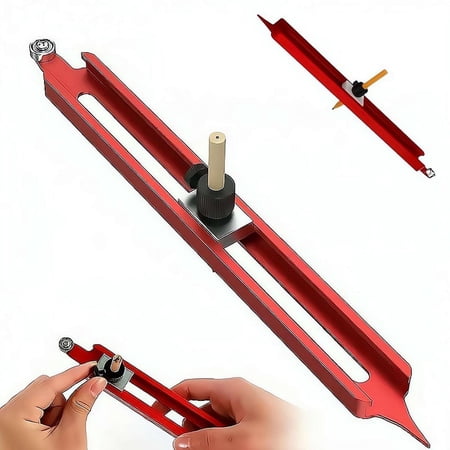 Precise Contour Scribe Tool with 1 Pencil,Upgrade Contour Measuring Tool with Adjustable Lock,Woodworking Edge Corner Measuring Profile Duplicator For Carpenter, DIY Handyman, Construction