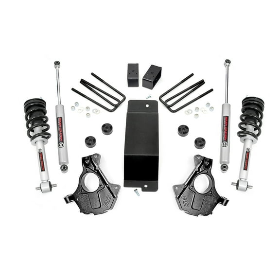 Rough Country 3.5" Lift Kit (fits) 2014-2018 Chevy Silverado GMC Sierra 1500 4WD | N3 Loaded Struts/Shocks | 12432