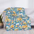 thumbnail image 4 of Throw Blanket for Couch, cute daisy car yellow Super Soft Fuzzy Comfy Warm Throw Blanket, Cuteness Lightweight Cozy Plush Flannel Blanket & Throws for Sofa and Bed All Season, 4 of 5