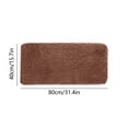 thumbnail image 6 of Washable Runner Rug for Bedroom Living Room Rug - 40 x 15.7 Inch Bath Mats Red Soft Fluffy Hallway Runner Rug, Non-Slip Indoor Carpet for Kitchen Laundary Room Decor Entryway Bathroom, 6 of 6