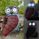 thumbnail image 4 of Estatua de luz energía Solar con estatuilla de búho de resina ligera, decoración de búho para exteriores para Patio, porche, exterior, 4 of 8