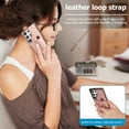 thumbnail image 7 of Designed for Samsung Galaxy S23 Ultra Wallet Case with Adjustable Wrist Strap Kickstand PU Leather Credit Card Holder Heavy Duty Shockproof Hybrid Rugged Protective Cover for Women Men 6.8",Rosegold, 7 of 7