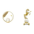 thumbnail image 1 of Figura decorativa de animal moderna de metal , con soporte para escritorio, ideal para dormitorio, sala de estar u oficina., 1 of 8