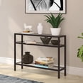 thumbnail image 2 of Evelyn&Zoe Contemporary Metal Console Table with Glass Top, 2 of 7