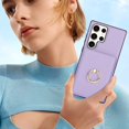 thumbnail image 4 of ELEHOLD Case for Samsung Galaxy S23 Ultra,Business PU Leather Stand Case with Card Holder & Ring Holder,Violet, 4 of 7