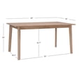 thumbnail image 5 of Powell Davini Dining Table, Natural, 5 of 8