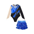 thumbnail image 5 of DPOIS Kids Girls Gymnastic Leotard with Skirt Sets Royal Blue 8, 5 of 7