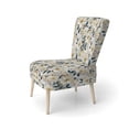 thumbnail image 3 of Designart "White Poppies Minimalist Floral Elegance III" Upholstered Floral Accent Chair and Cottage Arm Chair - Multiple Color & Pattern, 3 of 7