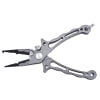 Fishing Pliers Aluminum Alloy Rustproof Anti-Corrosion Automatic Spring-back with Lanyard Fishing Gripper Hook Remover Line Cutter Split Ring Pliers