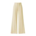 thumbnail image 6 of vdgthytj Track Pants Women Drawstring High Waist Straight Leg Lightweight Quick Dry Fall Athletic Pants(X-Large,Yellow), 6 of 6