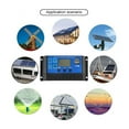 thumbnail image 6 of Solar Charge Controller 12V/24V 10A-100A Automatic Solar Panel Controller Regulator Universal USB 5V Charging LCD Display ,Improvement of Charging Speed, 6 of 6