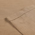 thumbnail image 3 of TWOPAGES Pinch Pleat Curtain Light Filtering Drape Home Decoration for Living Room, 1 Panel, 52"x96", Tan, 3 of 6