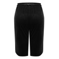 thumbnail image 6 of HongQid Women's Capri Elastic Waist Velour Loose Straight Leg Pants Casual Jogger with Pockets, 6 of 7
