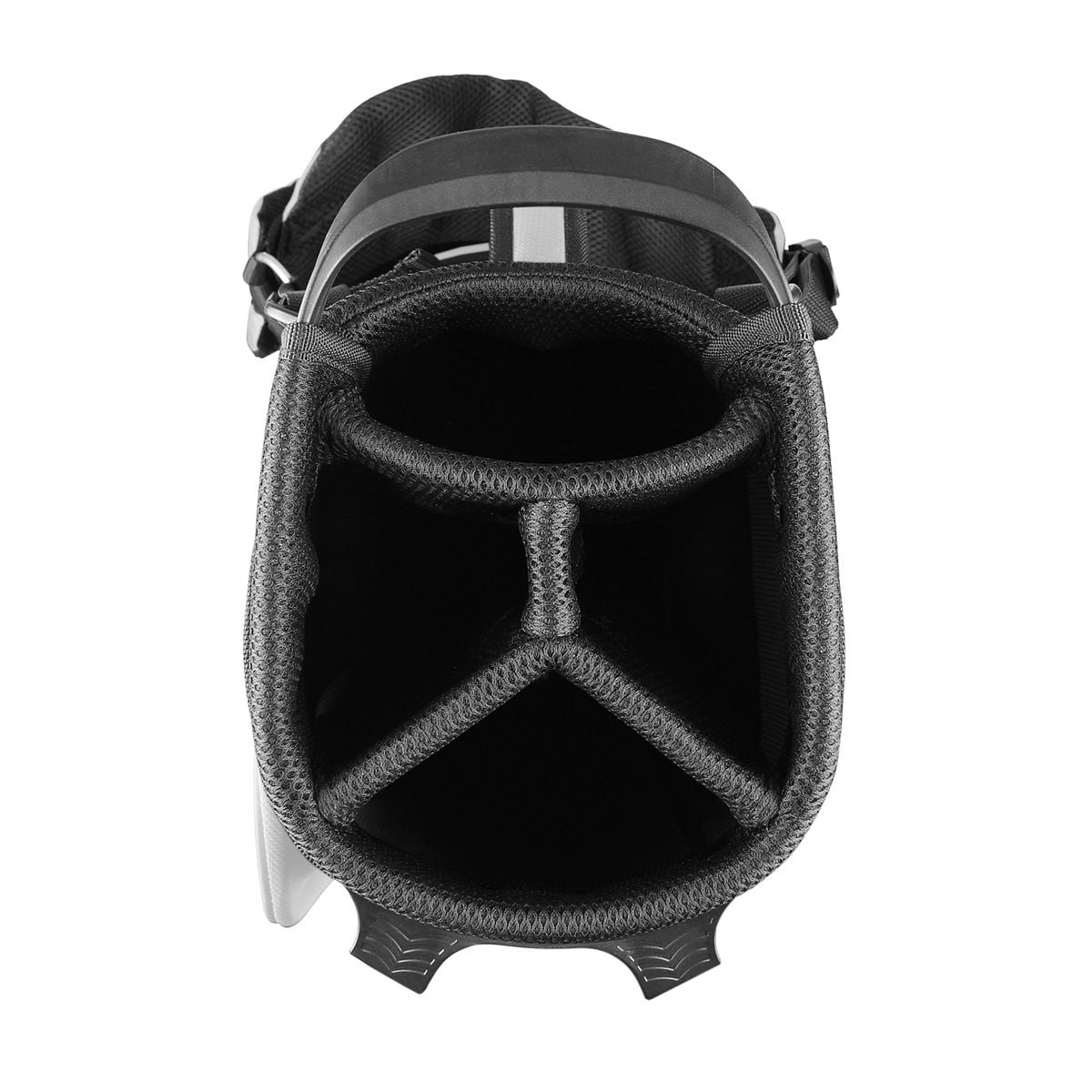 PowerBilt Golf Dunes 4.5 Lightweight Dual Strap Stand Bag, White/Black -