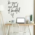 thumbnail image 2 of BZUEPRS Motivational Wall Decals Be Your Unique Self Inspirational Quotes Wall Decals Wall Decor Home Decor Living Room, Bedroom, Office, Bathroom, Home Decor (Black), 2 of 7