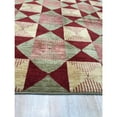 thumbnail image 4 of EORC Red Handmade Afghan Wool Transitional Turkish Knot Rug, 9' x 12', 4 of 4