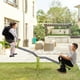 Enfants Tournant Bascule Pivotante Bascule Équipement de Terrain de Jeu Rotation 360° Enfant Bascule Balancement - Vert & Gris – image 3 sur 7