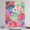 thumbnail image 2 of Designart 'Vintage Romantic Floral Art' Floral wall clock, 2 of 3