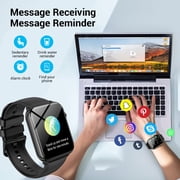 Blackview 1.91 Smartwatch for Men Womens,100+ Sports Modes/Bluetooth(Answer/Make Calls)/IP68 Waterproof,Smart Watch Fits for Android iPhone,Black