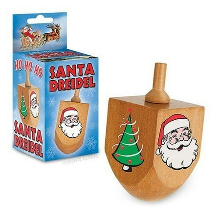 Plastic Dreidel - Archie McPhee-Santa Dreidel