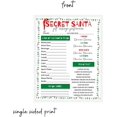 thumbnail image 2 of Secret Santa Christmas Questionnaire Sheets Gift Exchange Questions  50 pk  Holiday Games for Christmas Party for Office, Family or Friends Gift Giving Ideas Fill Out Info Cards 8.5x11, 2 of 6