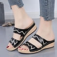 thumbnail image 4 of Zapatillas de tacón inclinado de una línea para mujer de tacón medio de moda casual diaria de verano Wmkox8yii hj789, 4 of 9
