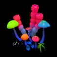 thumbnail image 7 of Ludlz Aquarium Decorations, Glowing Coral Plant Ornaments for Betta Fish Tank Decorations, Glow Mushroom Decor, 7 of 7