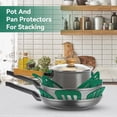 thumbnail image 4 of 48Pcs Pan and Pot Protectors, 6 Sizes Felt Plate Dividers Protector Pan Pot Separators for Stacking Cookware, Cactus Shape and Leaf Shape, 4 of 8
