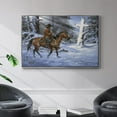 thumbnail image 2 of Silent Night, Holy Night - Framed Gallery Wrapped Holiday Canvas - 25 x 37 - Silver Frame, 2 of 9