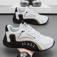 thumbnail image 5 of Men's Low Top Lace Up Fashion Sneakers, Lightweight Casual Walking Shoes for Daily Wear, 5 of 5
