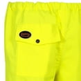 thumbnail image 4 of Pioneer Heavy-Duty Waterproof Work Pants, Elastic Waist, High Visibility and Reflective Stripe, Yellow-Green, XL, V1110360-XL, 4 of 5