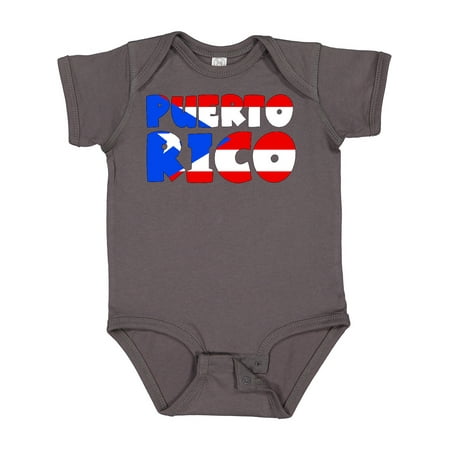 

Inktastic Puerto Rico Flag in Text Gift Baby Boy or Baby Girl Bodysuit