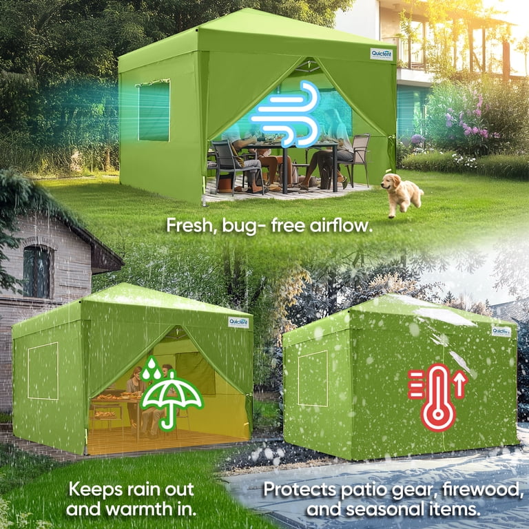 Free Shipping! Quictent Privacy 10x10 Pop up Canopy Tent with