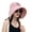 Pink, variant on Sun Hat for Women Summer Beach Wide Brim UV Protection Hats with Chin Strap Travel Foldable UPF 50