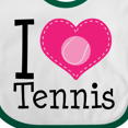 thumbnail image 4 of Inktastic Tennis Player I Love Tennis Girls Baby Bib, 4 of 4