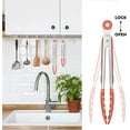 thumbnail image 5 of Premium Stainless Steel Locking Kitchen Tongs with Silicon Tips, Set of 2-9" and 12", 5 of 16