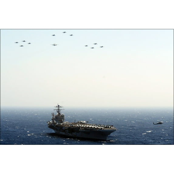 24"x36" Gallery Poster, Carrier Air Wing (CVW) 8 & USS Theodore Roosevelt (CVN 71)