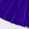 thumbnail image 6 of iEFiEL Girls Shiny Metallic Dance Skirt Flared Hip Hop Jazz Dance Skort Royal Blue-A L, 6 of 7