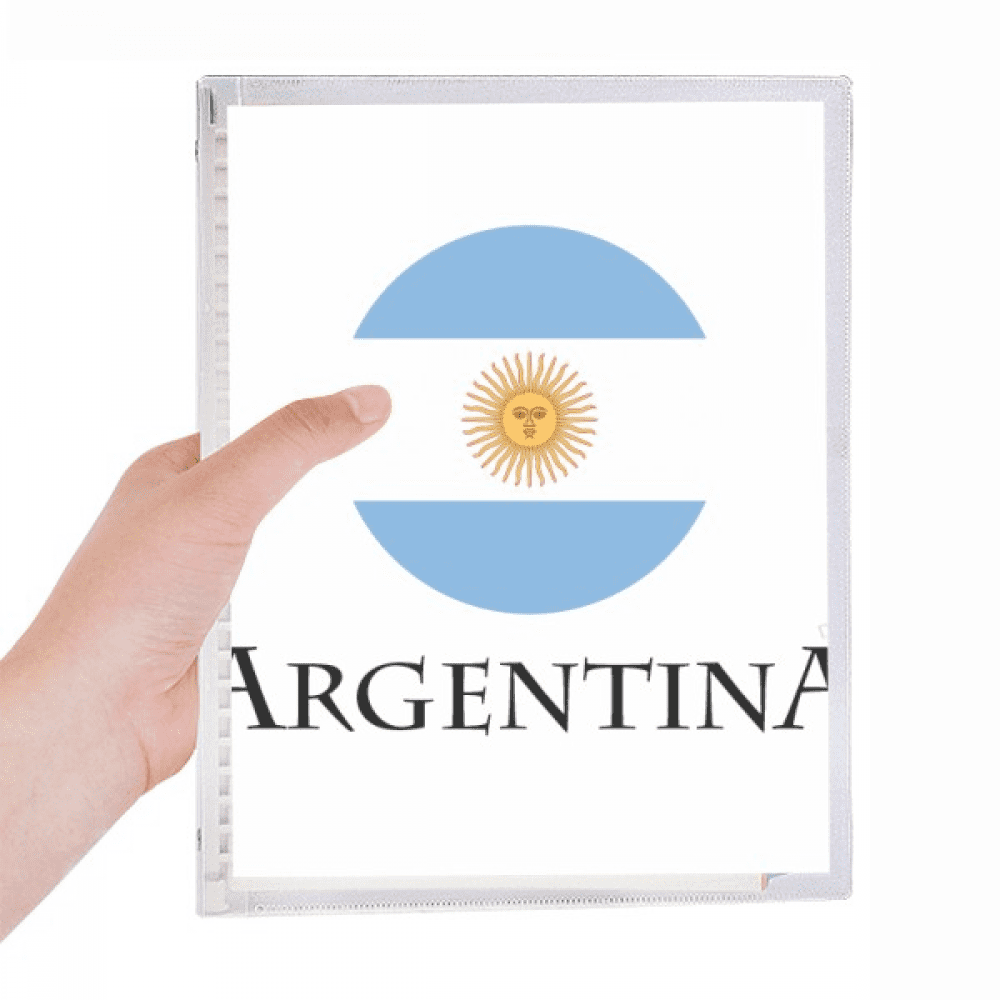 Argentine Football South American Flag Notebook Loose Diary Refillable