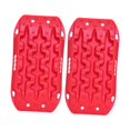 thumbnail image 2 of Tableros de tracción para coche, dispositivo de tracción de neumáticos de nailon para 4x4 ATV 4WD, 2 piezas Rojo, 2 of 8